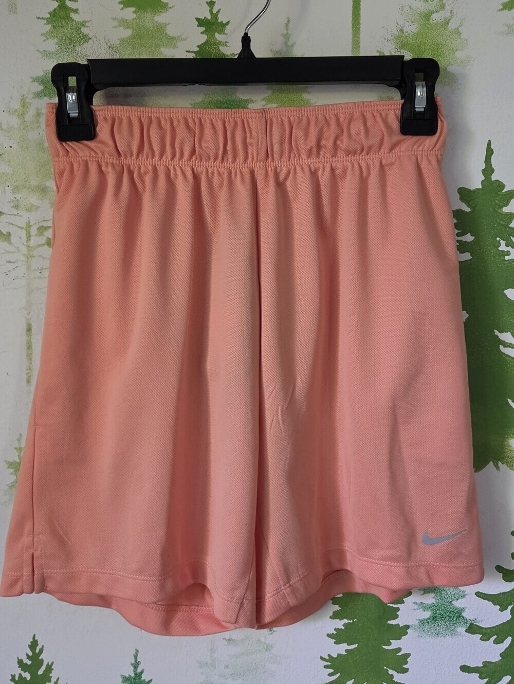 Nike Women's Coral-Orange Athletic Shorts